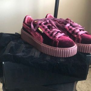 Rihanna’s fenty velvet puma shoes
